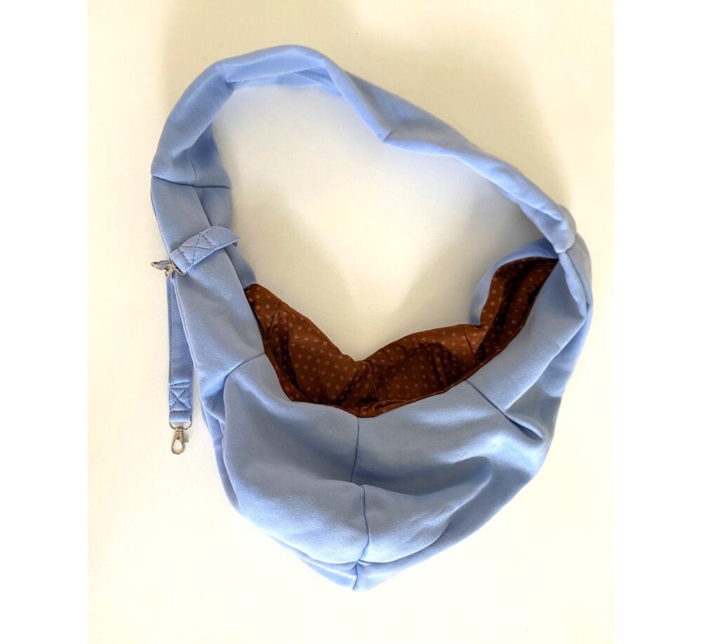Light Blue Pet Sling Carrier Small Dog & Cat Shoulder Bag Pet Pouch